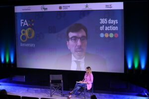 Maurizio Martina, Vicedirettore Generale FAO in collegamento durante il festival Impatta Disrupt