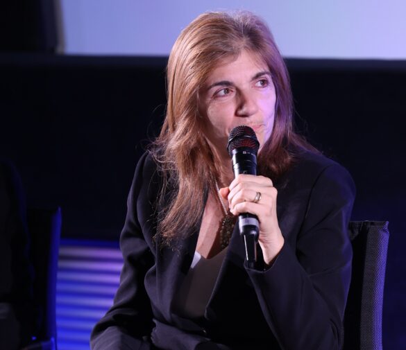 Il Direttore Generale di INPS, Valeria Vittimberga,  interviene durante la sessione "Finanza d'impatto e civiltà economica"